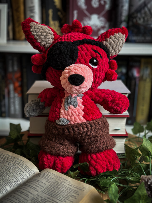 Foxy Plush | Five Nights at Freddy’s-Inspired Crochet Familiar