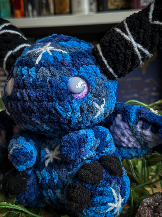 Cosmic Imp Plush | Handmade Celestial Crocheted Familiar