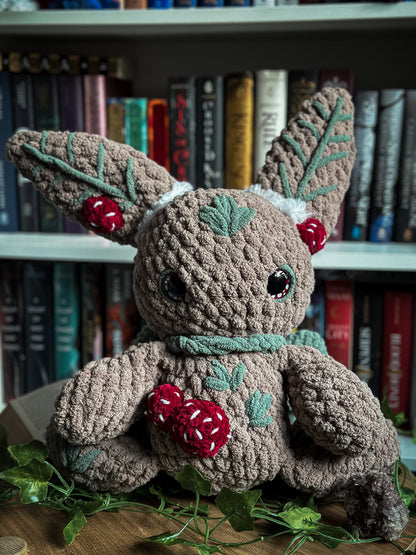 Forest Moth Cryptid Plush | Handmade Woodland Familiar