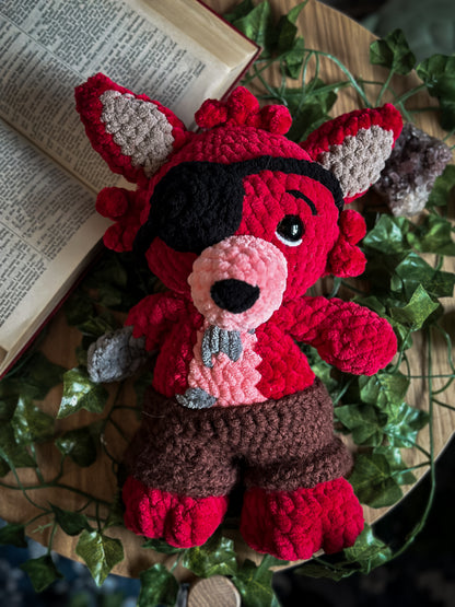 Foxy Plush | Five Nights at Freddy’s-Inspired Crochet Familiar