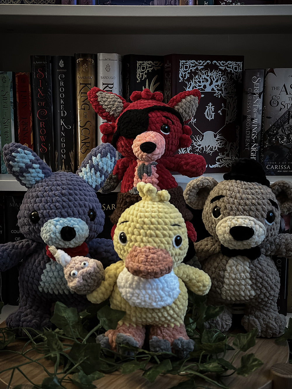 Five Nights at Freddy’s Inspired Plush Bundle – Crochet Fandom Familiars (Set of 4)